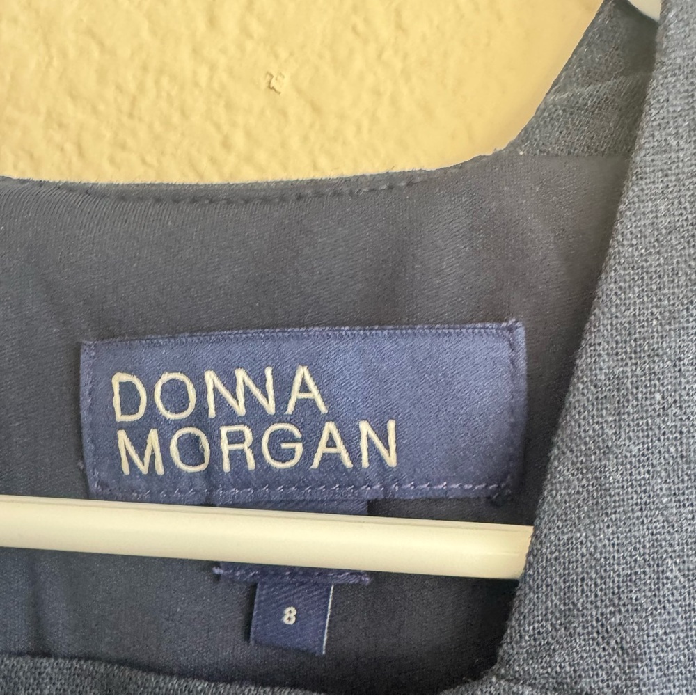NEVER WORN Navy Donna Morgan Black Sleeveless Dress - Picture 3 of 4